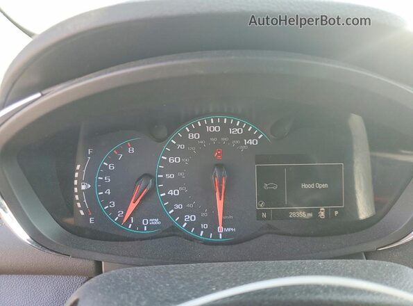 KL7CJLSBXJB580807 2018 CHEVROLET TRAX Угольный Вид щитка приборов