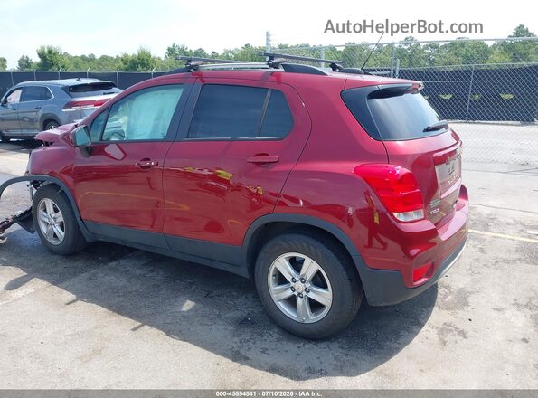 KL7CJLSM3NB569364 2022 CHEVROLET TRAX Красный Задняя левая четверть