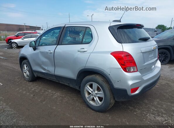 KL7CJNSB3JB558384 2018 CHEVROLET TRAX Silver Rear left