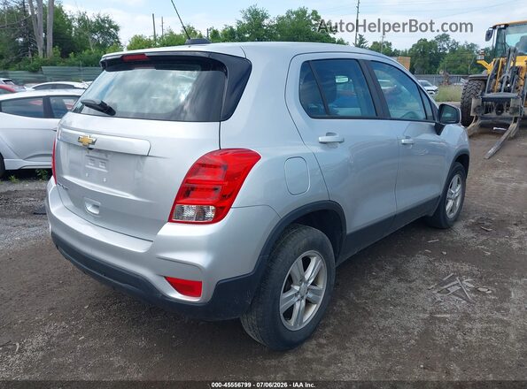 KL7CJNSB3JB558384 2018 CHEVROLET TRAX Silver Rear right