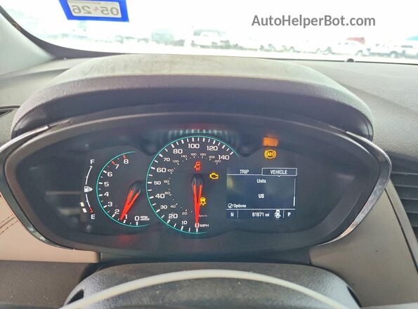 KL7CJNSM1NB511006 2022 CHEVROLET TRAX Black Вид щитка приладів
