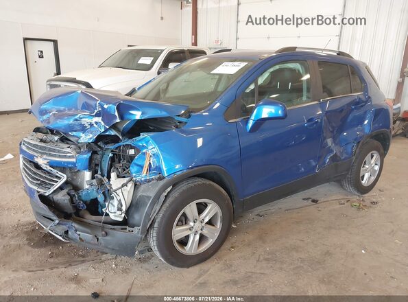 KL7CJPSB0GB643557 2016 CHEVROLET TRAX Blue წინა მარცხენა ხედი სამი მეოთხედიდან