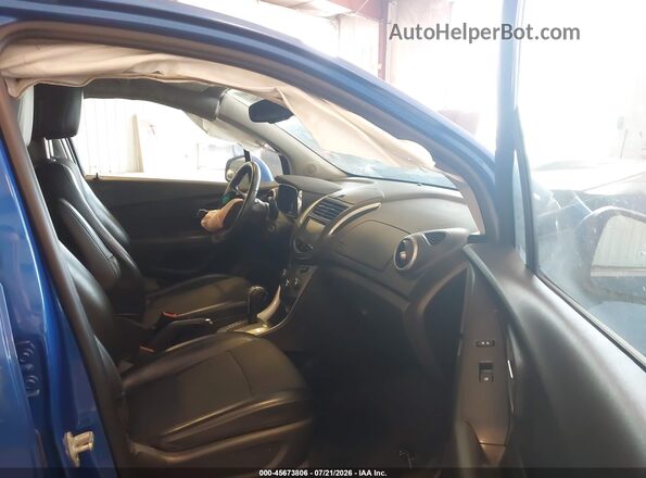 KL7CJPSB0GB643557 2016 CHEVROLET TRAX Blue წინა სალონის ხედი