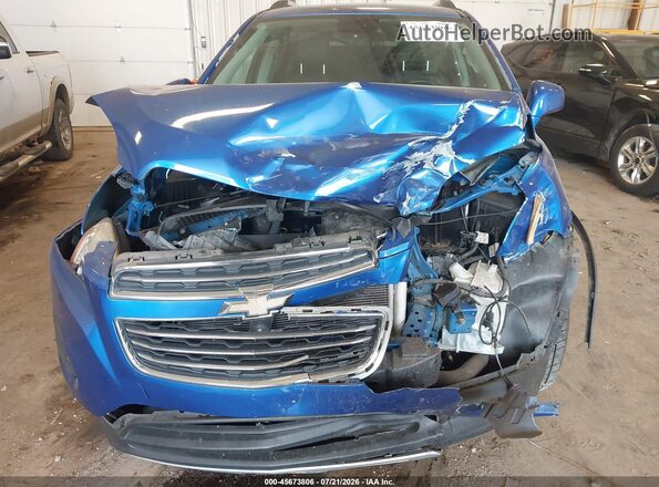 KL7CJPSB0GB643557 2016 CHEVROLET TRAX Blue წინა ხედი