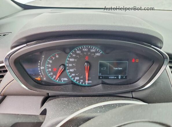 KL7CJPSB0MB345571 2021 CHEVROLET TRAX White Vista del cuadro de instrumentos