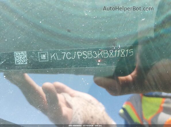KL7CJPSB3KB811815 2019 CHEVROLET TRAX Серый Вид подкапотного пространства