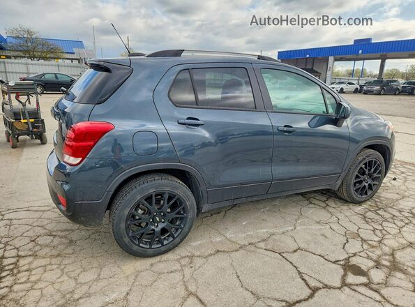 KL7CJPSB4MB338798 2021 CHEVROLET TRAX Blue Trasero derecho