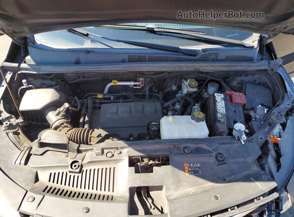 KL7CJPSB4MB351664 2021 CHEVROLET TRAX Blue Vista del compartimento del motor