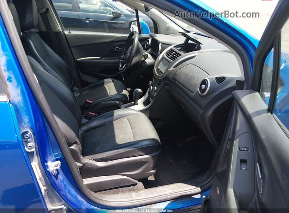 KL7CJPSB5GB760180 2016 CHEVROLET TRAX Blue Widok wnętrza z przodu