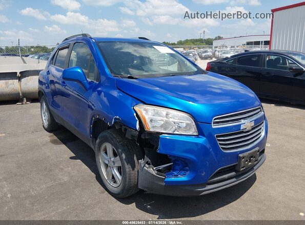 KL7CJPSB5GB760180 2016 CHEVROLET TRAX Blue Widok z przodu