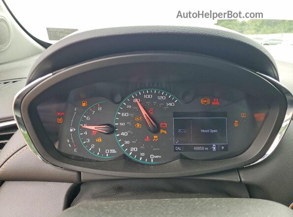 KL7CJPSB5LB322477 2020 CHEVROLET TRAX Gray Սարքավորումների վահանակի տեսք