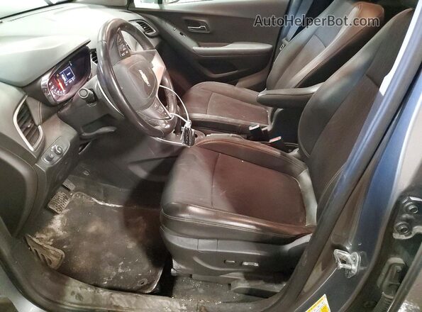 KL7CJPSB6KB936694 2019 CHEVROLET TRAX Серый Вид салона спереди