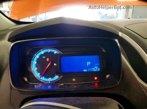 KL7CJPSB7GB617151 2016 CHEVROLET TRAX Orange Vista del cuadro de instrumentos