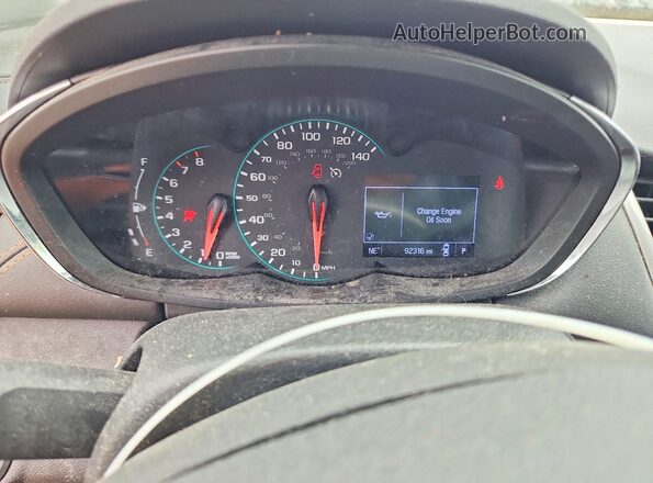 KL7CJPSB7LB034900 2020 CHEVROLET TRAX Black Вид щитка приладів