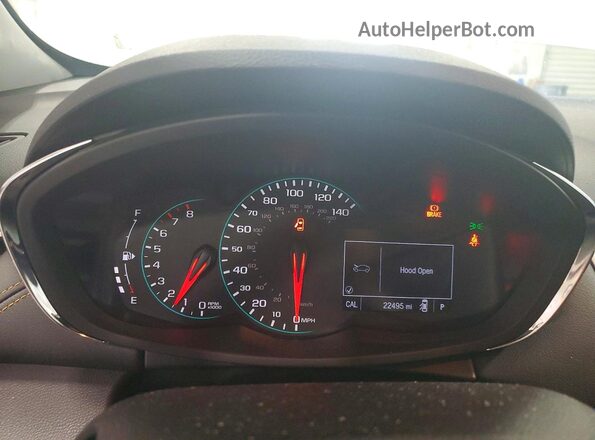 KL7CJPSB8JB650084 2018 CHEVROLET TRAX White Instrument cluster view