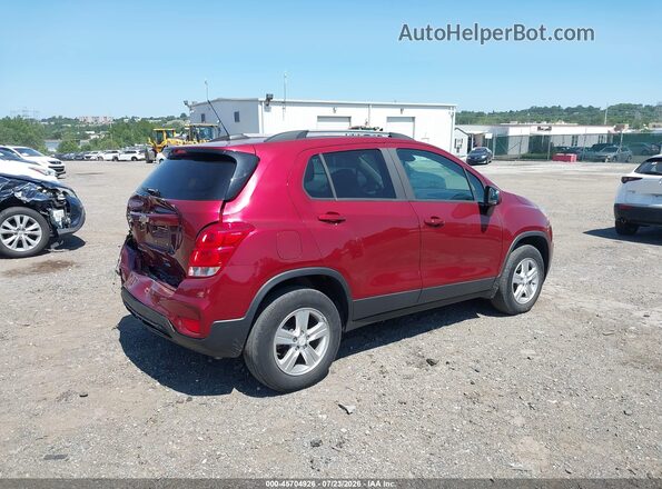 KL7CJPSB8MB357077 2021 CHEVROLET TRAX Red Trasero derecho