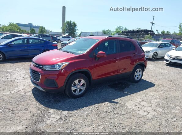 KL7CJPSB8MB357077 2021 CHEVROLET TRAX Red Vista tres cuartos delantera izquierda