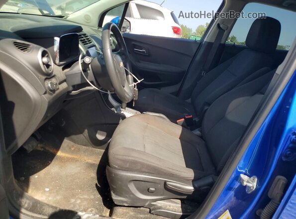 KL7CJPSB9GB760957 2016 CHEVROLET TRAX Blue Widok wnętrza z przodu