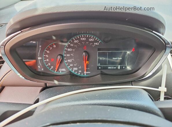 KL7CJPSB9MB349506 2021 CHEVROLET TRAX Коричневый Вид щитка приборов
