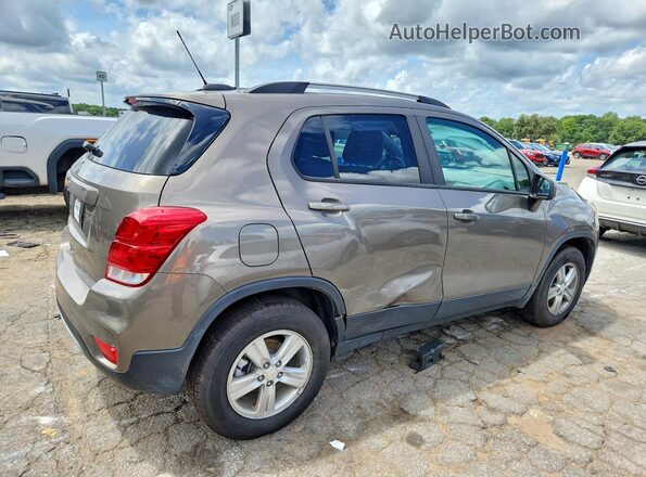 KL7CJPSB9MB349506 2021 CHEVROLET TRAX Коричневый Задняя правая четверть
