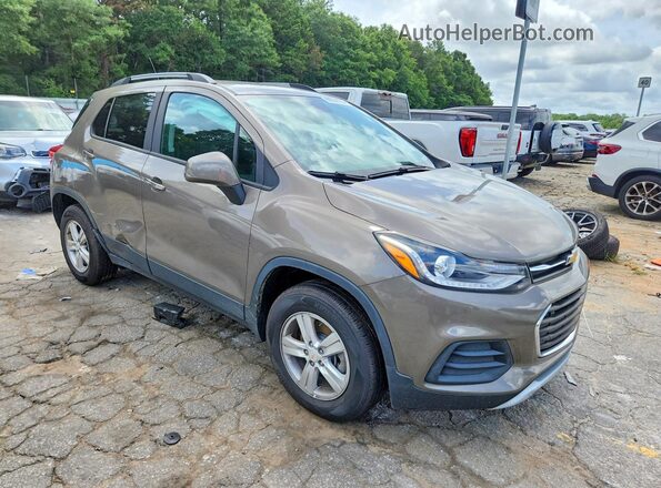 KL7CJPSB9MB349506 2021 CHEVROLET TRAX Коричневый Передняя правая четверть