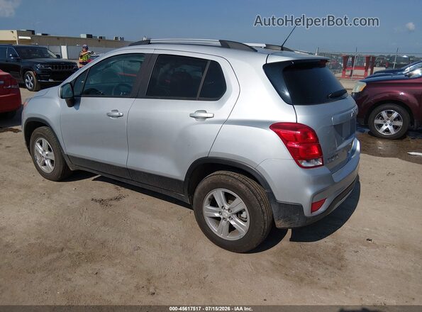 KL7CJPSM0MB365336 2021 CHEVROLET TRAX Silver Trasero izquierdo