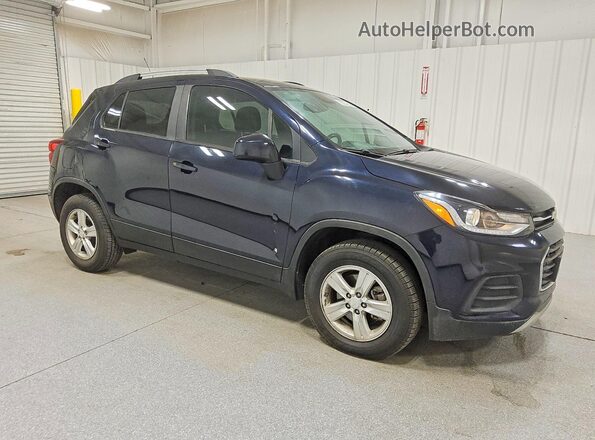 KL7CJPSM0MB371895 2021 CHEVROLET TRAX Blue Передня права чверть