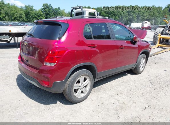 KL7CJPSM1NB528772 2022 CHEVROLET TRAX Red Rear right