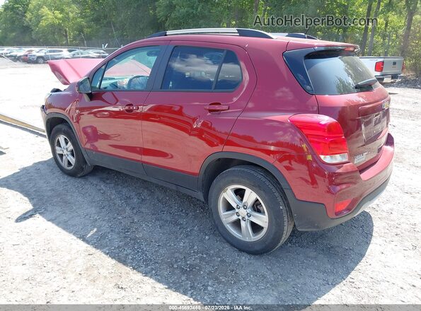 KL7CJPSM1NB528772 2022 CHEVROLET TRAX Red Rear left