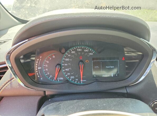 KL7CJPSM1NB529839 2022 CHEVROLET TRAX Blue Widok zestawu wskaźników