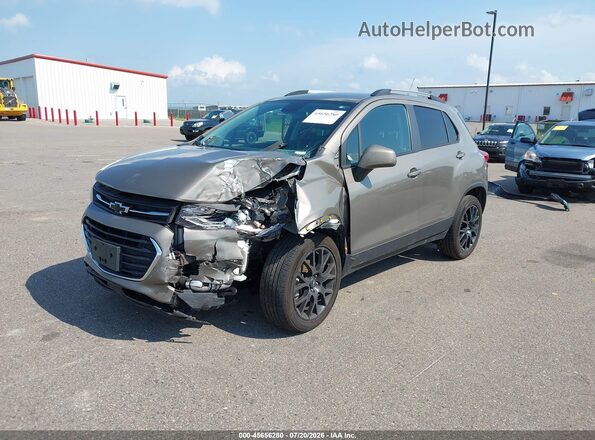 KL7CJPSM2NB502861 2022 CHEVROLET TRAX Бежевый Передняя левая четверть
