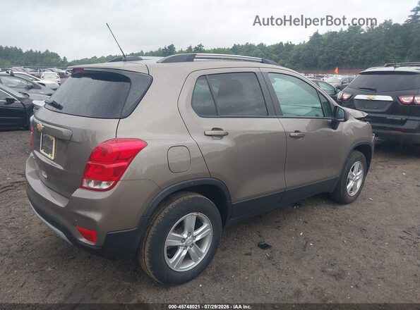 KL7CJPSM5NB567588 2022 CHEVROLET TRAX Коричневый Задняя правая четверть
