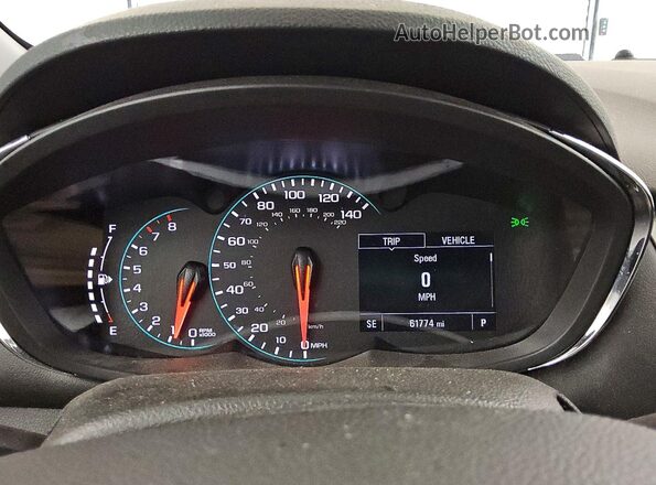 KL7CJPSM6NB528024 2022 CHEVROLET TRAX Brown Вид щитка приладів