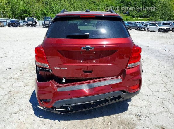 KL7CJPSM9NB551541 2022 CHEVROLET TRAX Maroon Widok z tyłu