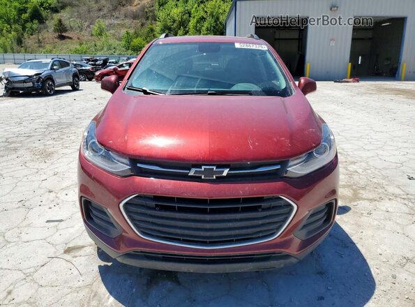 KL7CJPSM9NB551541 2022 CHEVROLET TRAX Maroon Widok z przodu