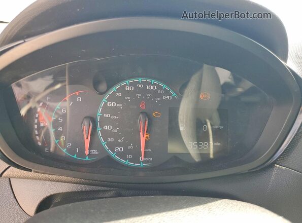 KL8CA6SA3HC726456 2017 CHEVROLET SPARK Красный Вид щитка приборов