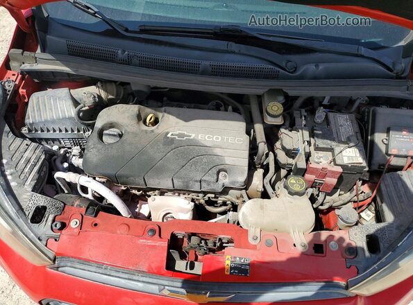 KL8CA6SA3HC726456 2017 CHEVROLET SPARK Красный Вид задней части салона