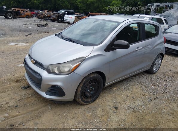 KL8CA6SA4JC472035 2018 CHEVROLET SPARK Silver Առջևի ձախ երեք քառորդ տեսարան