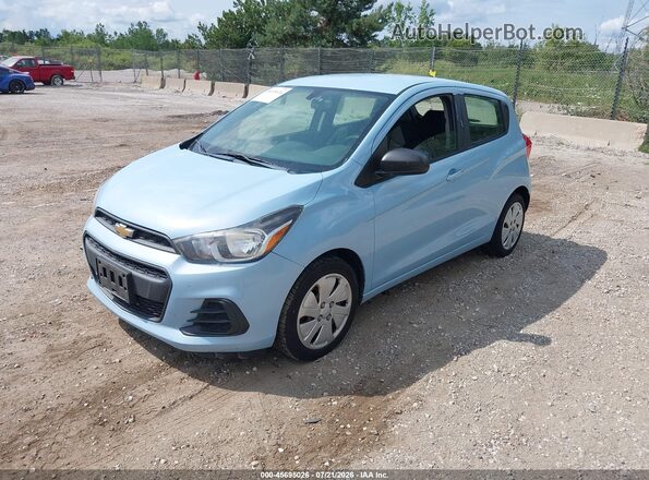 KL8CA6SA5GC593245 2016 CHEVROLET SPARK Light Blue წინა მარცხენა ხედი სამი მეოთხედიდან