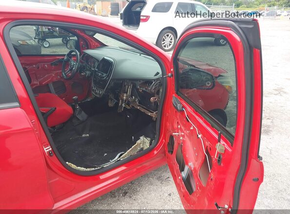 KL8CA6SA7JC442611 2018 CHEVROLET SPARK Red Front interior view