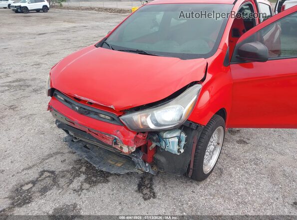 KL8CA6SA7JC442611 2018 CHEVROLET SPARK Red Instrument cluster view