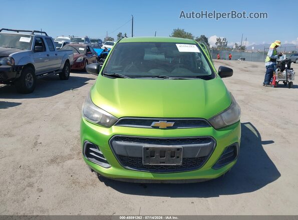 KL8CB6SA0GC605489 2016 CHEVROLET SPARK Green Вид щитка приладів