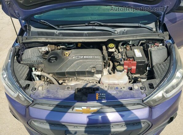 KL8CB6SA0HC764692 2017 CHEVROLET SPARK Фиолетовый Вид задней части салона