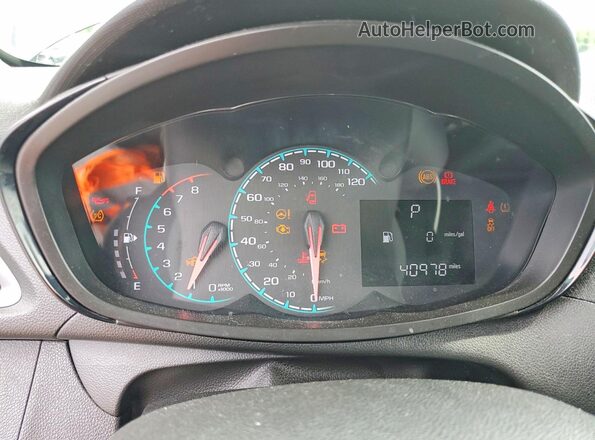 KL8CB6SA0KC700885 2019 CHEVROLET SPARK Black Вид щитка приладів