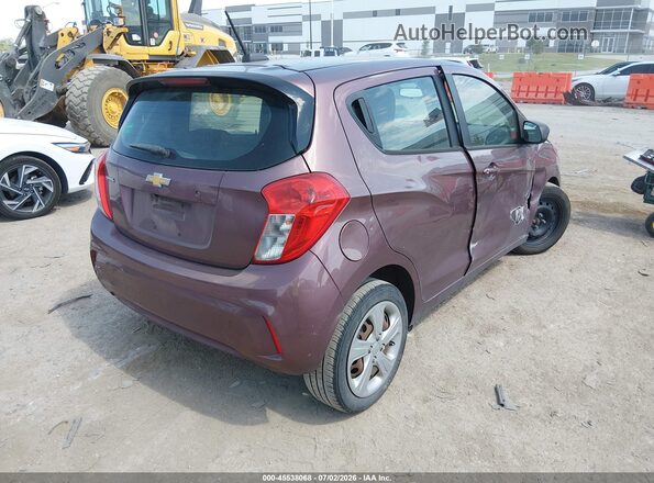 KL8CB6SA0KC706489 2019 CHEVROLET SPARK Purple უკანა მარჯვენა