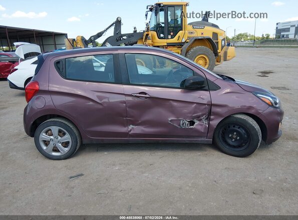 KL8CB6SA0KC706489 2019 CHEVROLET SPARK Purple უკანა სალონის ხედი
