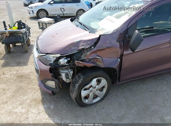 KL8CB6SA0KC706489 2019 CHEVROLET SPARK Purple წინა ხედი