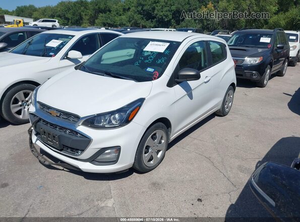 KL8CB6SA0KC806768 2019 CHEVROLET SPARK White წინა მარცხენა ხედი სამი მეოთხედიდან