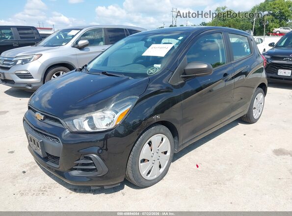 KL8CB6SA1HC840100 2017 CHEVROLET SPARK Black Առջևի ձախ երեք քառորդ տեսարան