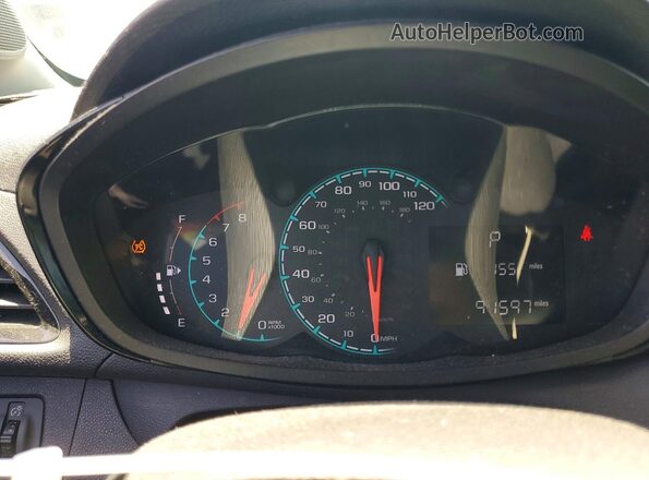 KL8CB6SA2GC634590 2016 CHEVROLET SPARK Blue Widok zestawu wskaźników